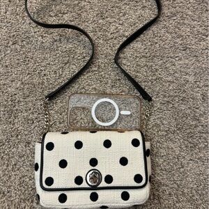 Kate spade Natalia Flap Turnlock Crossbody Dot Embroidered crossbody